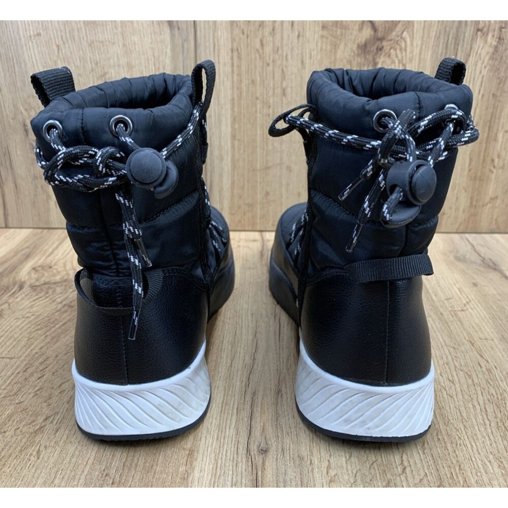 Time And Tru Winter Puff Booties -5°F Temp Rated Skid Resistant Women Size 8 NWT - Picture 7 of 16